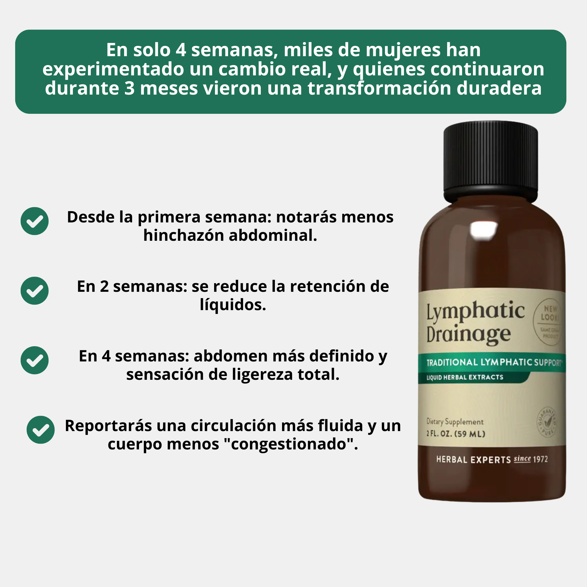 Drenaje Linfático Líquido -  Reduce la hinchazón y recupera tu silueta