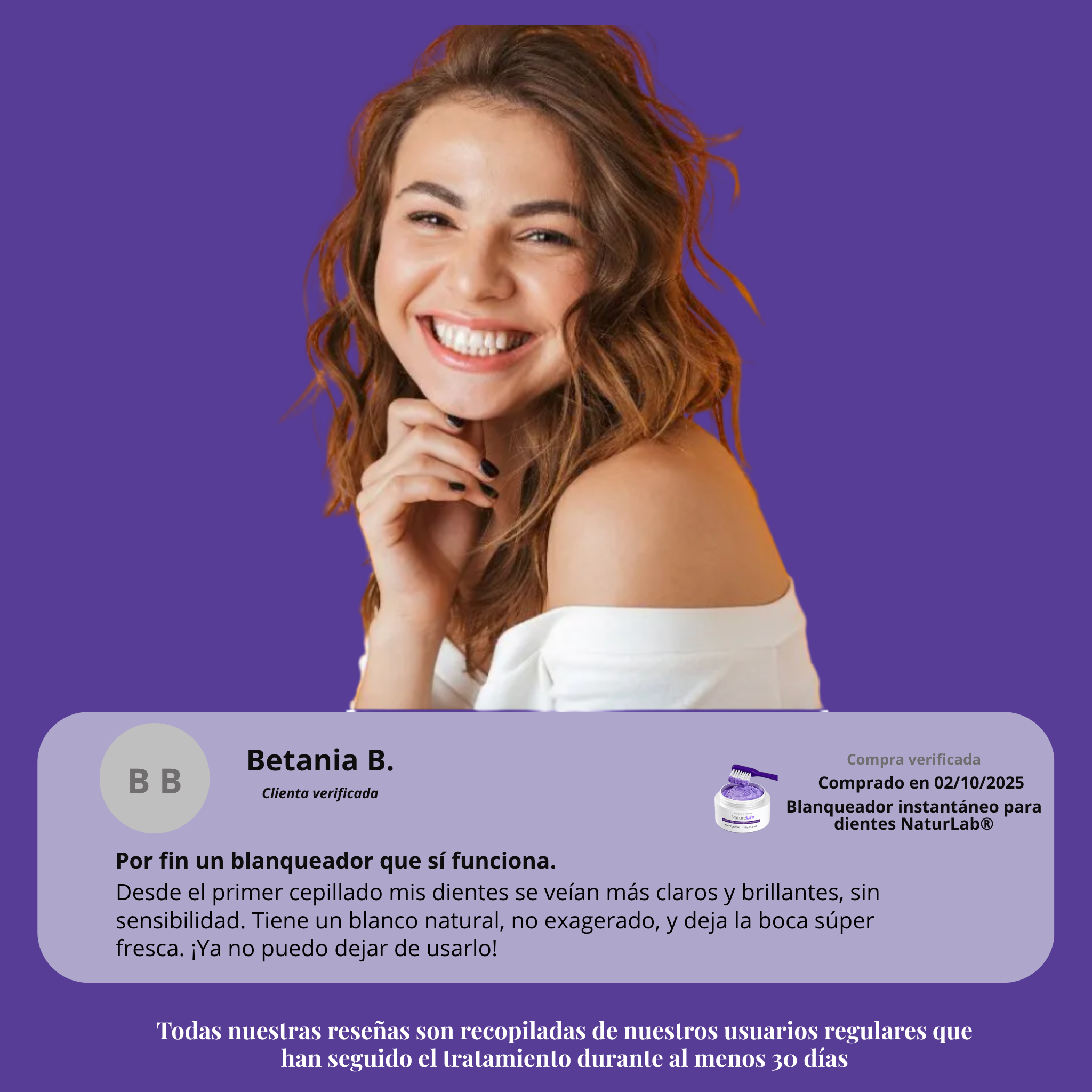 Blanqueador instantáneo para dientes NaturLab®